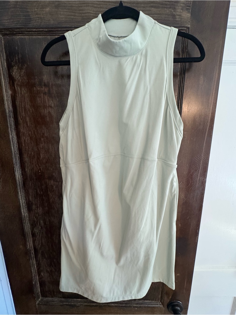 FLX Active Sleeveless Mock Neck Dress in Light Sage